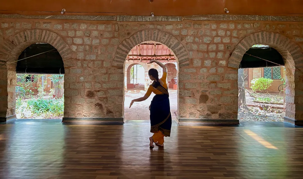 Dancer at practice