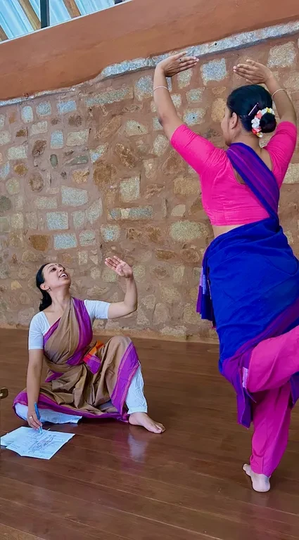 Dancers at their practice